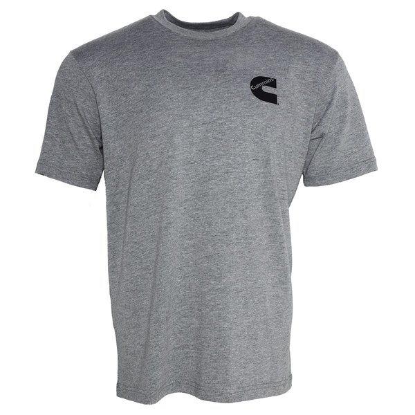 Cummins Unisex T-Shirt Short Sleeve Sport Gray Cotton Blend Tagless Tee - XL CMN4769